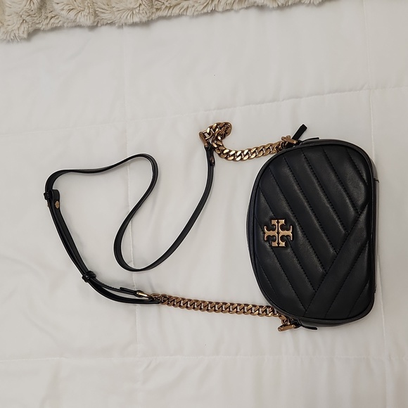 Tory Burch Handbags - Tory Burch Kira Leather Crossbody Bag in Black